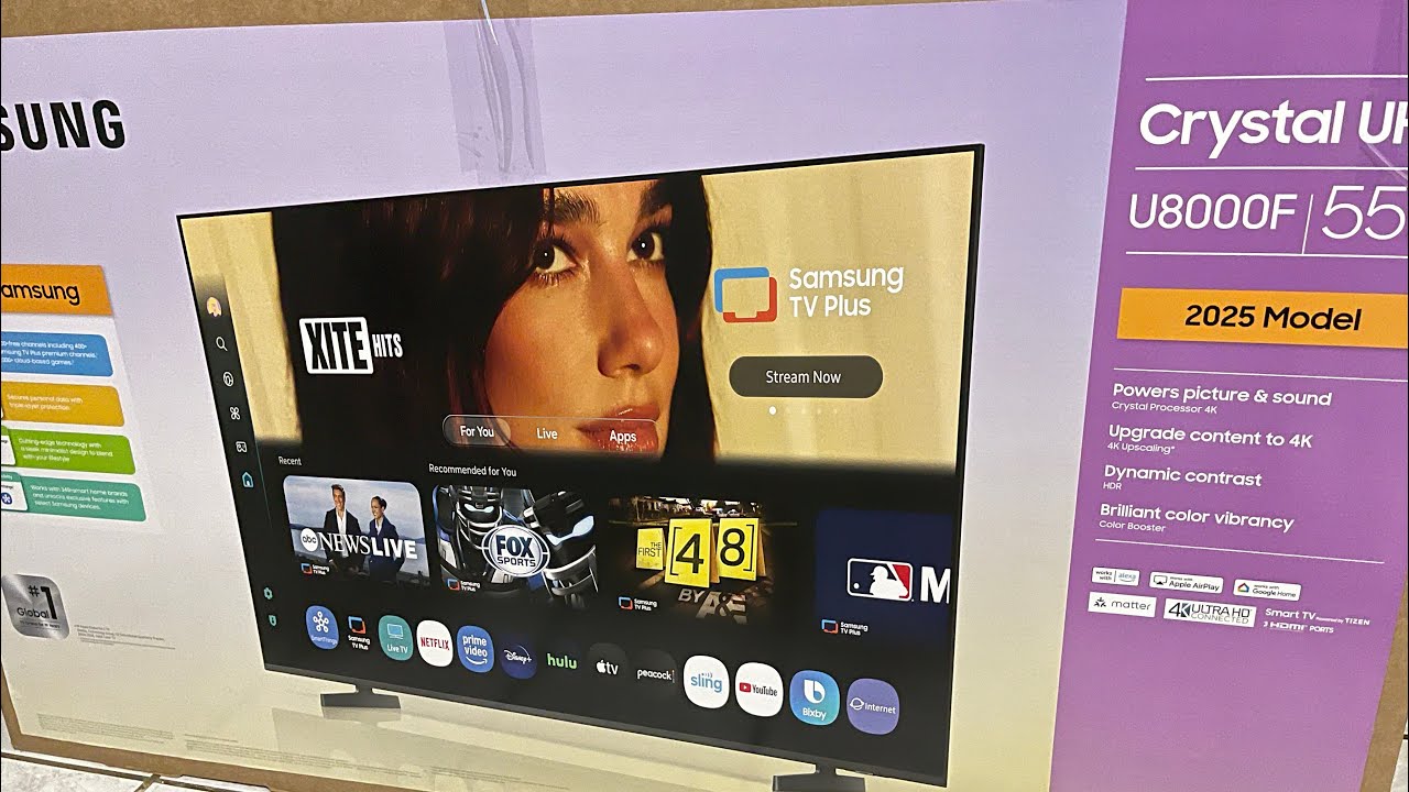 #free Tv #unboxing  #my #new #big TV & set up the program.