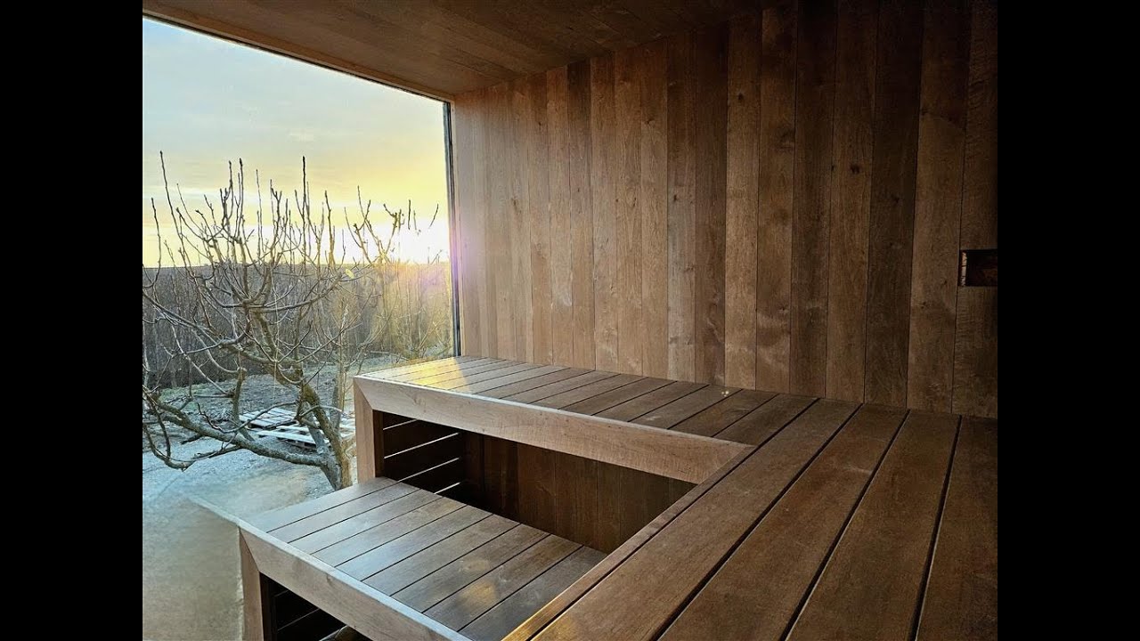 Luxury modern outdoor sauna DIY project - part 05