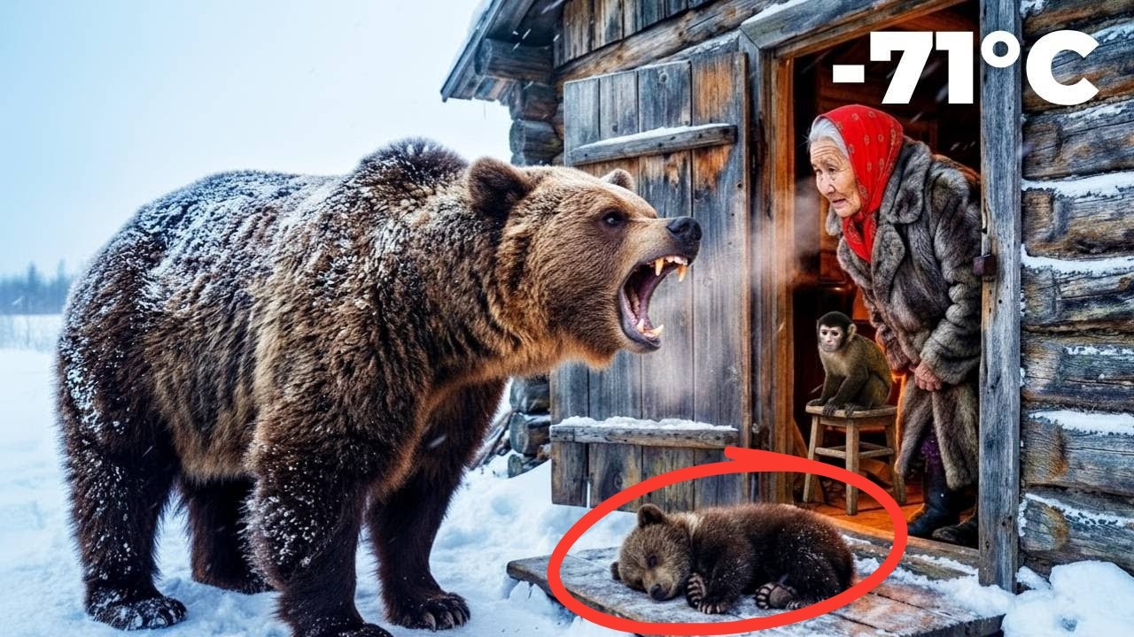 Wild Bear Brings Sick Cub to 80-Year-Old Woman in –71°C Siberia --Then Something Unexpected Happened