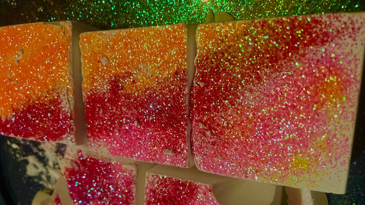 Sunset Glitter Gym Chalk Blocks 🩷🧡💛