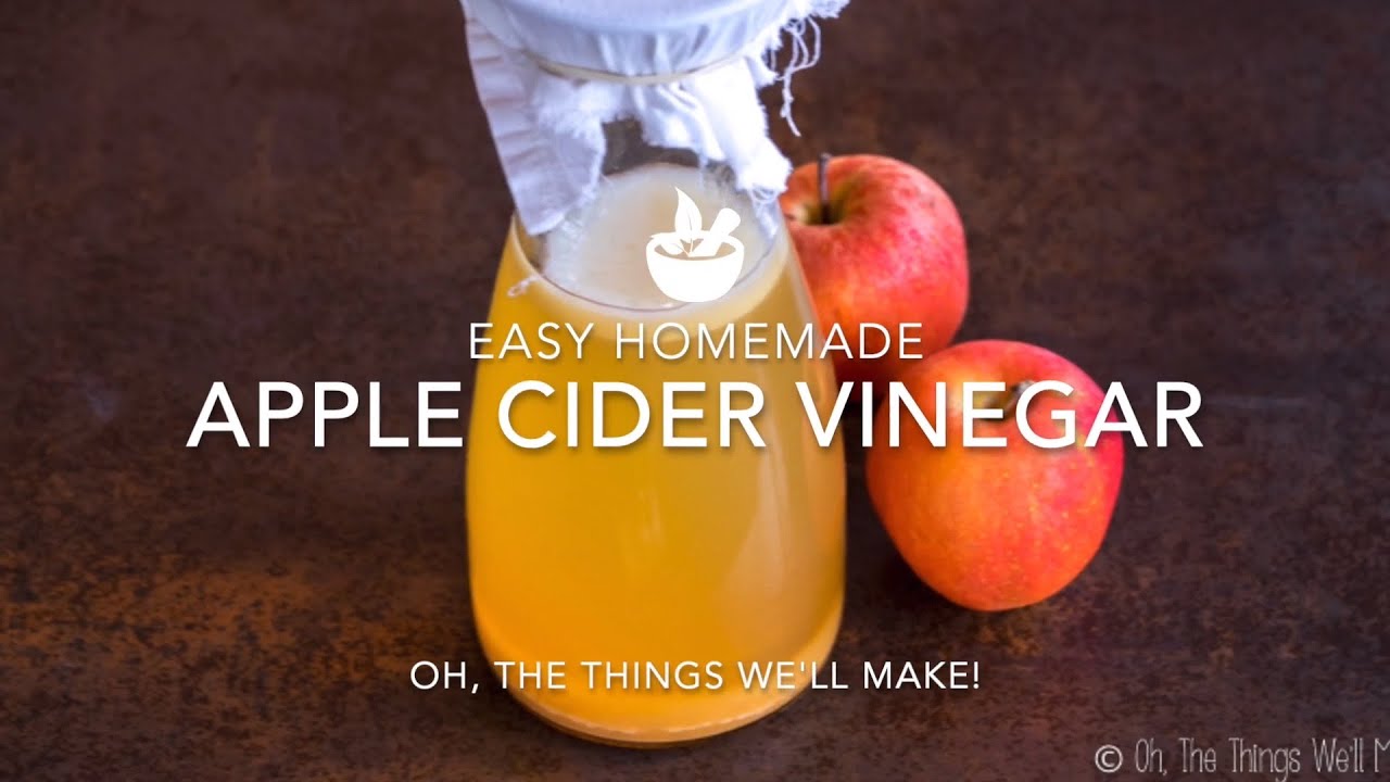 Easy Homemade Apple Cider Vinegar with the Mother - Healthy DIY