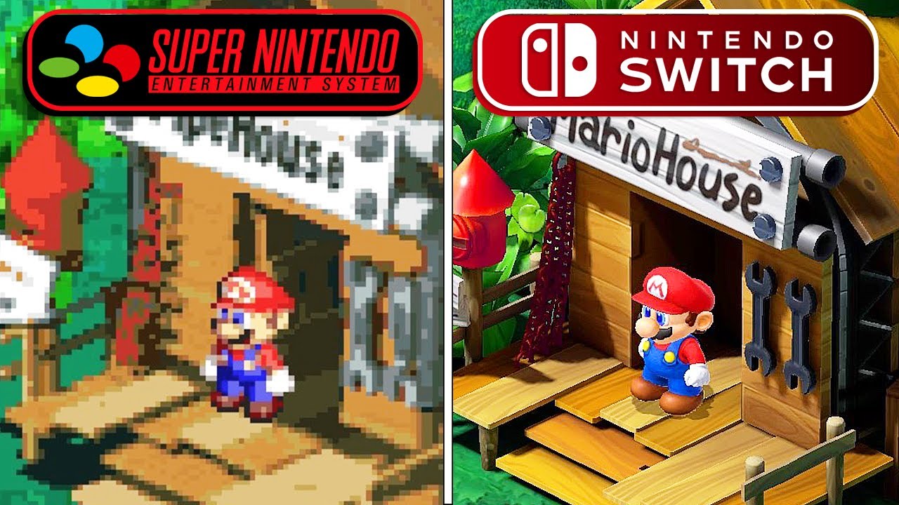 Super Mario RPG -  SNES vs SWITCH  ( Full Comparison )