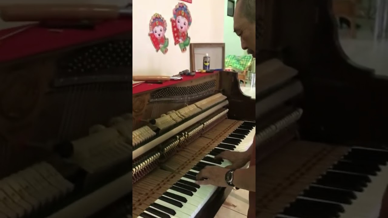 The piano fixer is sooo good at playing piano👏👏👏