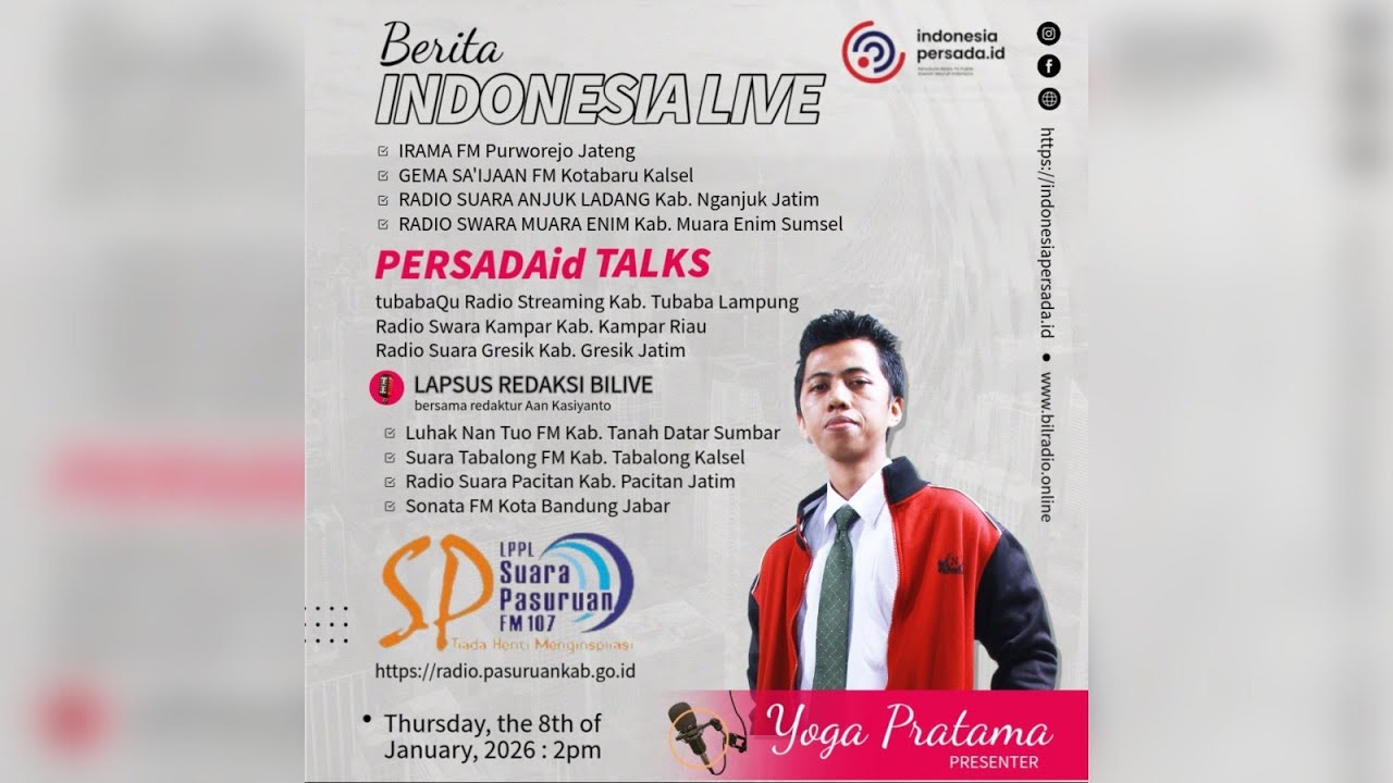 BERITA INDONESIA LIVE 8 JANUARI 2026