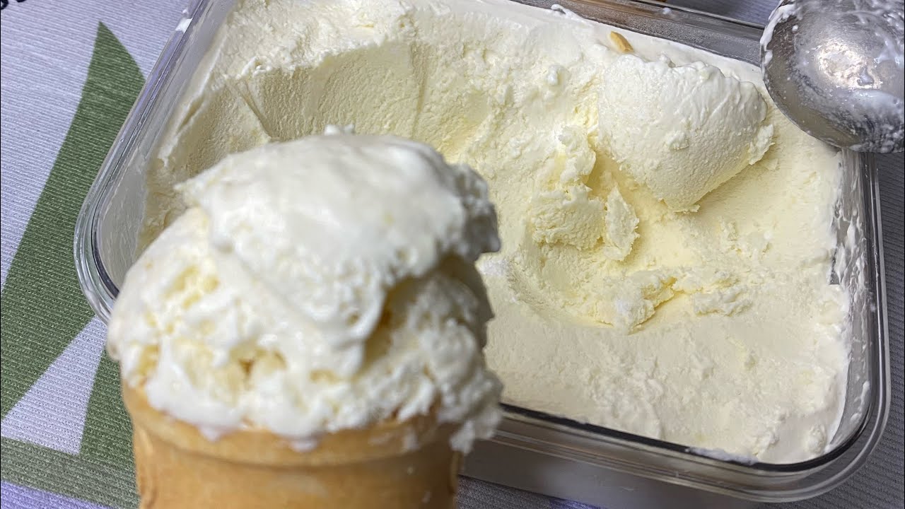 You'll stop buying ice cream once you know this recipe. / durian ice cream 🍨 / sample recipe