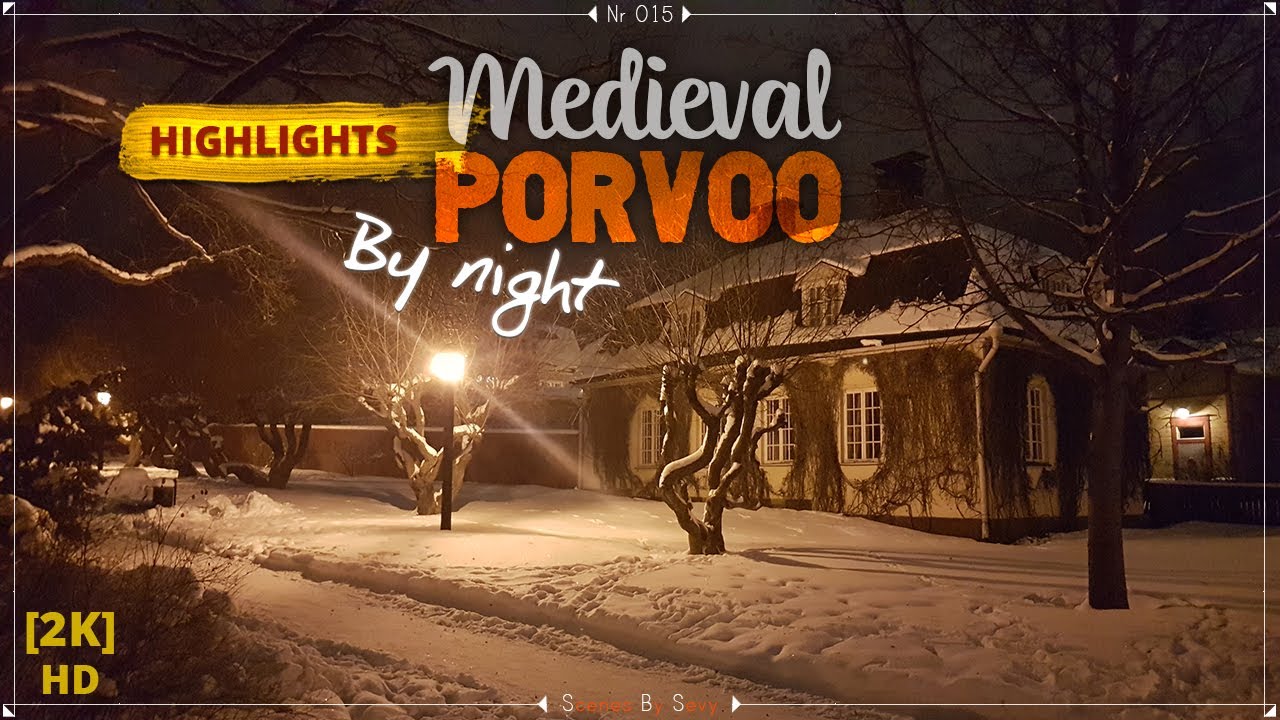 Old Town Porvoo (Borg&aring;) on a Winter Night, Finland [🔥 Highlights]
