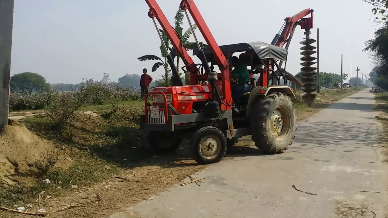 L&T Hydraulic Standing Pole Machine || Hydraulic Machine ||Smooth work with Hydraulic.