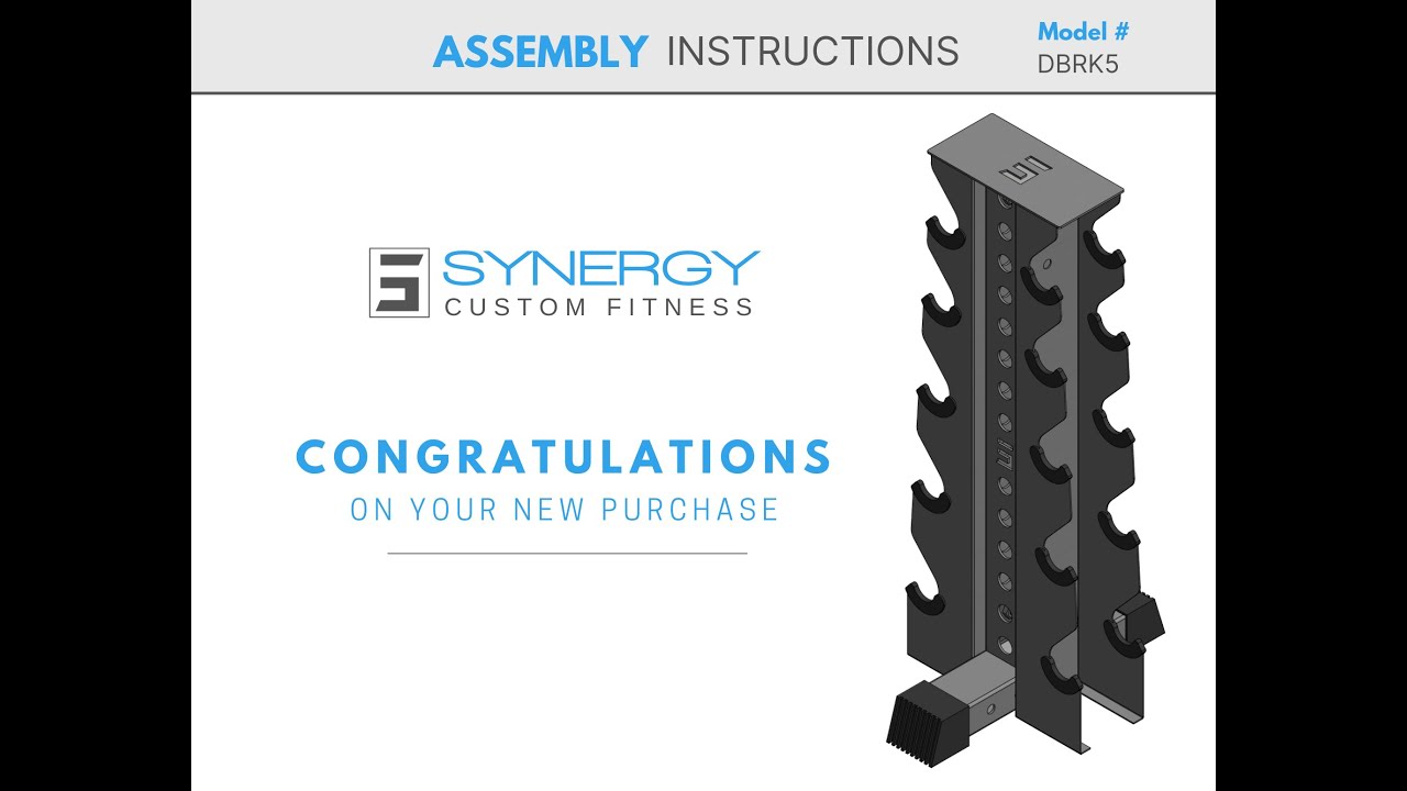 DBRK5 | 5-Tier Vertical Dumbbell Storage Rack Assembly Instruction Video