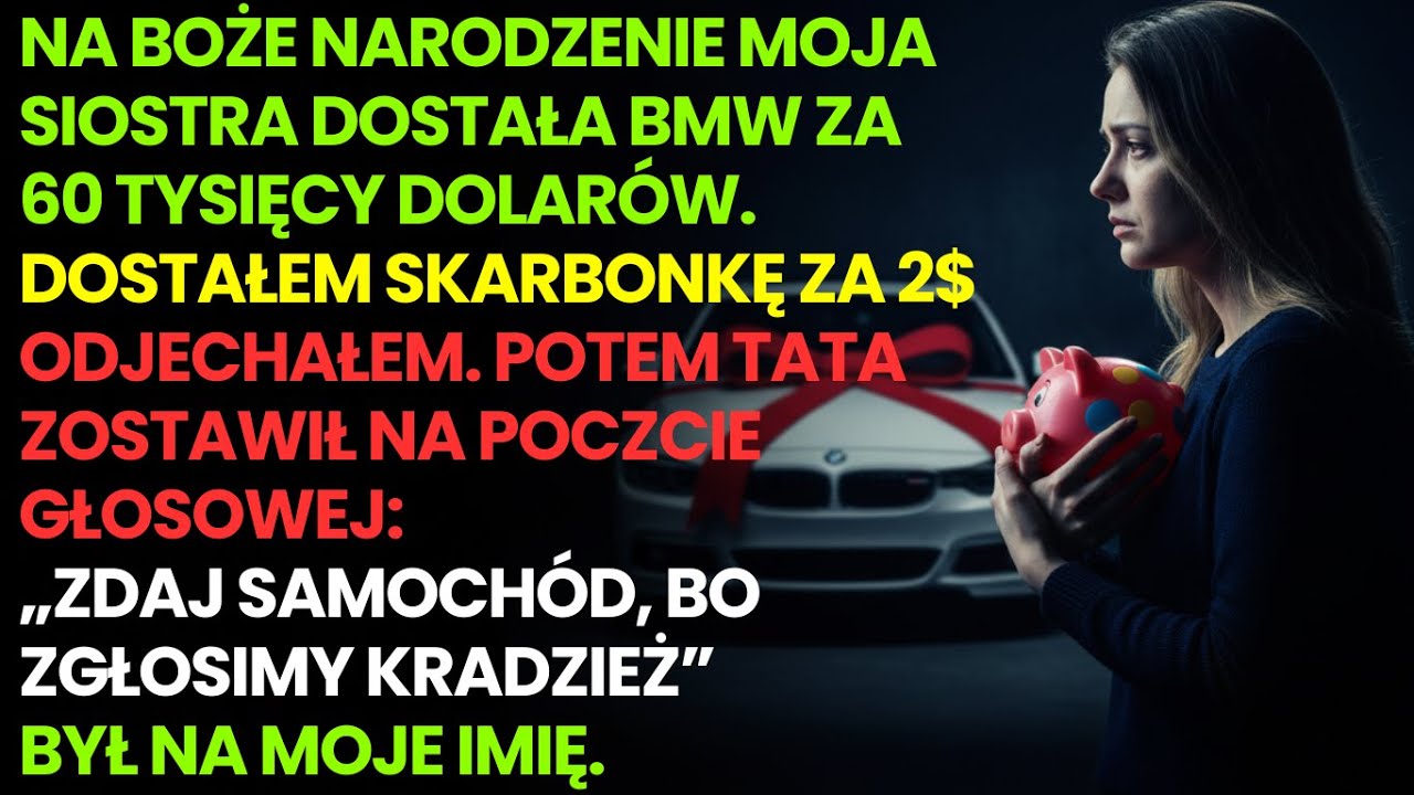 BMW dla ukochanej córki, ochłapy dla mnie. Moja ucieczka z tego toksycznego domu.