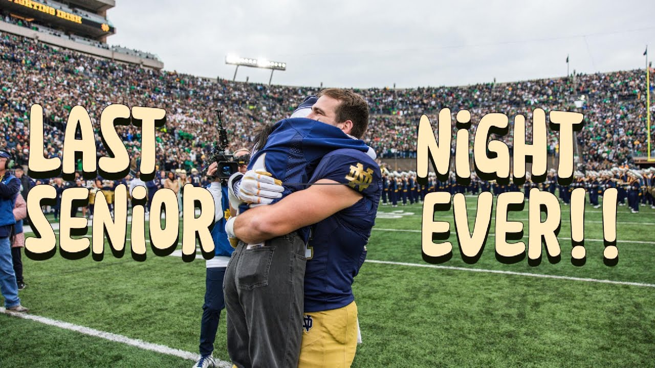 Notre Dame Football game day vlog | Jack's Senior Night edition
