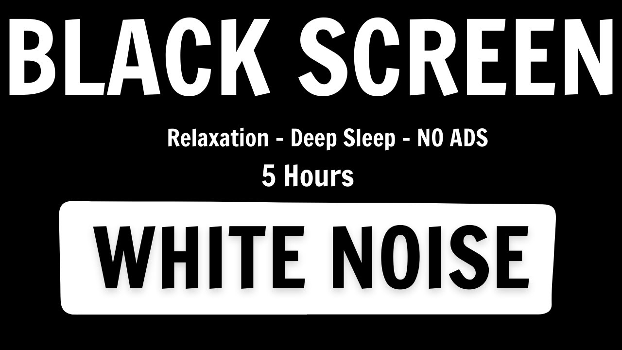 5 Hour White Noise Loop | Focus, Work & Distraction Blocking