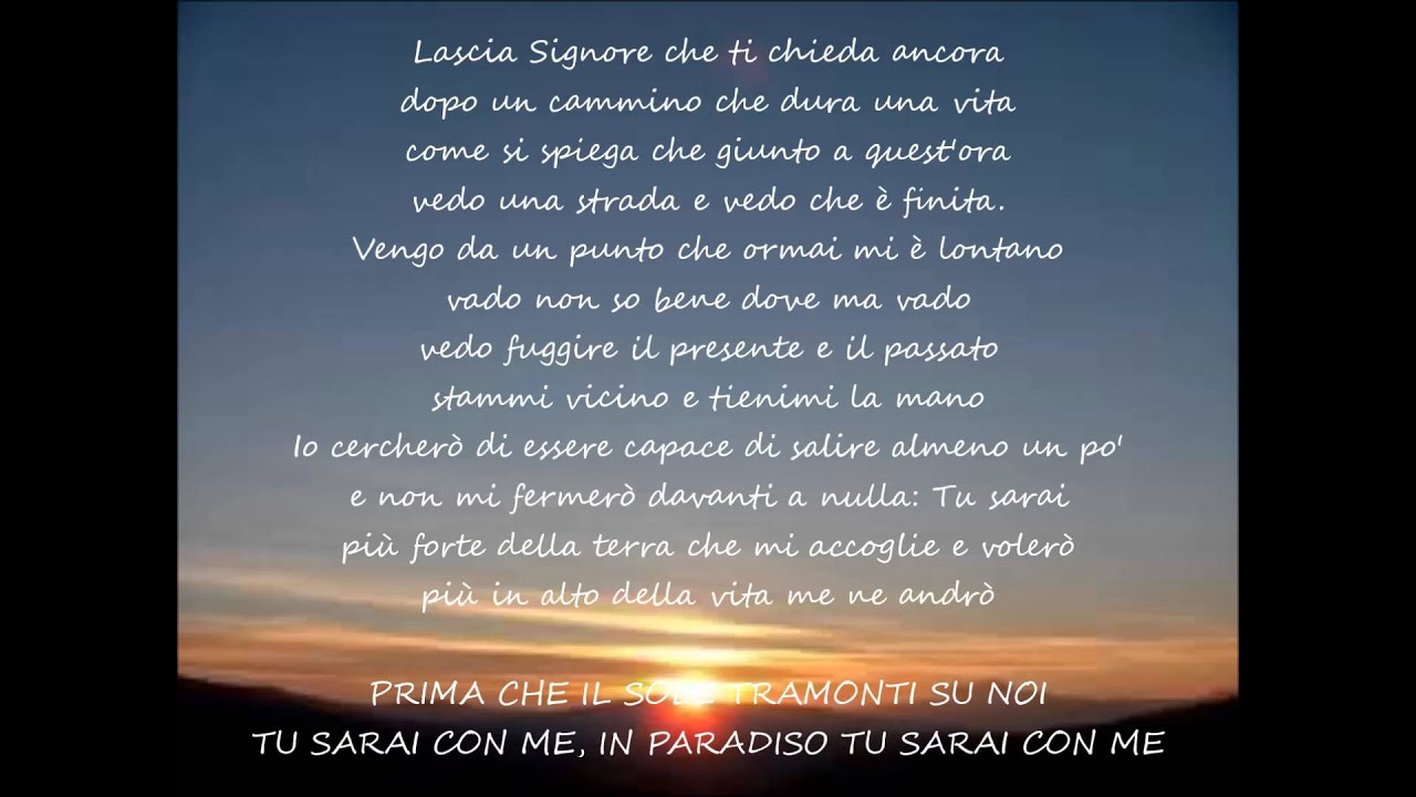 PRIMA CHE IL SOLE TRAMONTI Coro Parrocchia S.Giustino Cesano Boscone MI