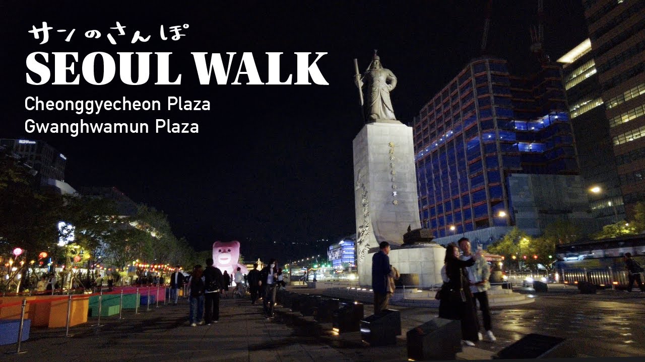 [4K] Seoul walk trip｜Cheonggyecheon where the fashion show was held to Gwanghwamun Square (May.2023)