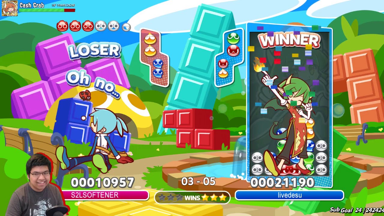 Puyo Puyo Tetris PC with livedesu (top ranked JP player)
