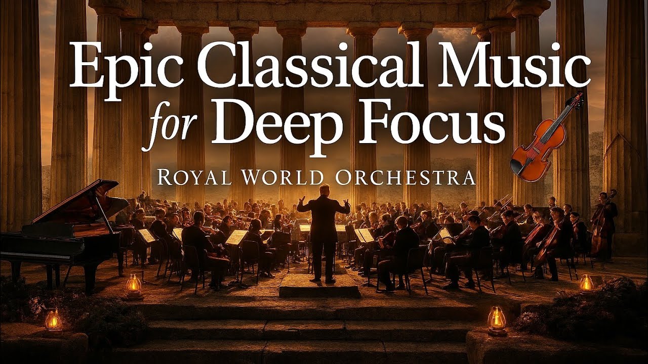 Classical Music for Deep Focus 🎻 90 Minutes of Relaxing Concert -  Royal World Orchestra