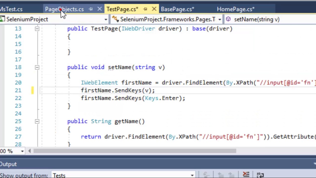 Lecture 19  - Page object models in Selenium in C#.Net