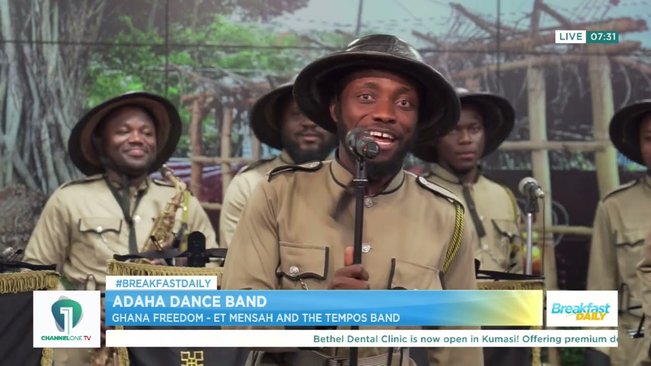 Freedom! ADAHA Dance Band's Unique Highlife Rendition of Patriotic Songs | #GhanaAt68