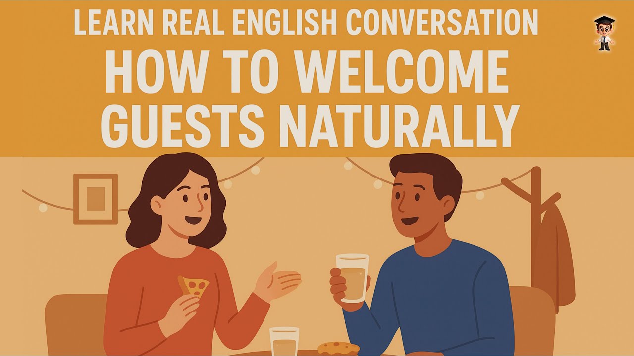 Learn Real English Conversation: How to Welcome Guests to a Party 🎉 | Mr. English Channel
