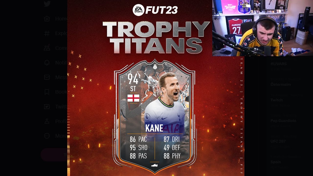 Harry Kane in the Trophy Titans Promo??