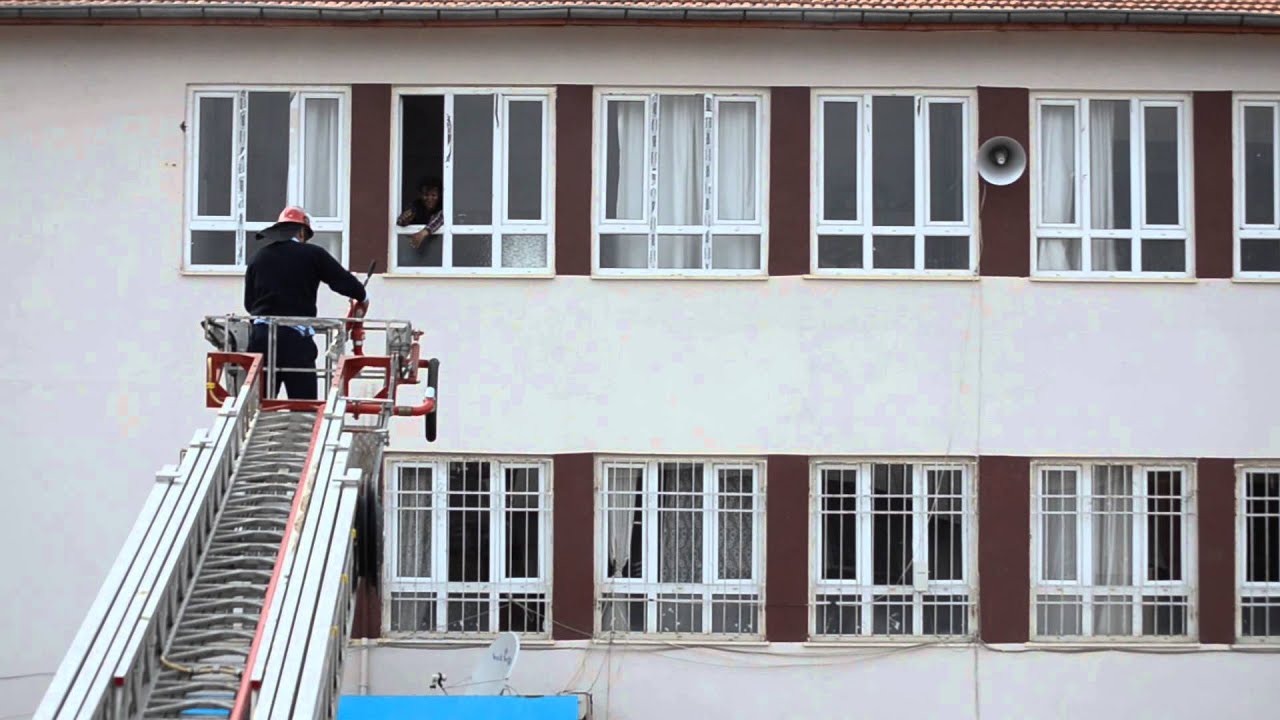 Hatay Kırıkhan Ceylanlı ilköğretim okulu yangın tatbikatı