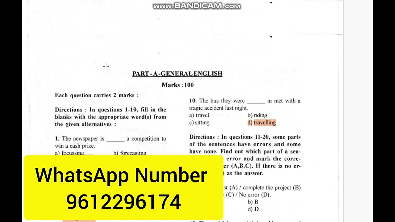 LDA Solved Previous Years Question Papers.