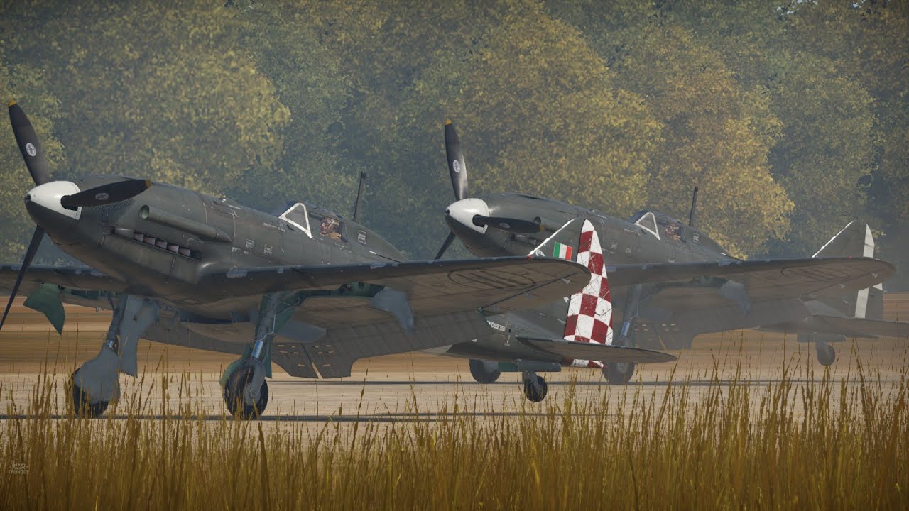 War Thunder Re.2005 Sagittario Flying Formation / SB