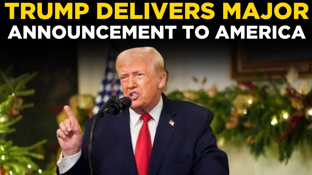US NEWS LIVE | Trump Delivers Major Announcement to America, President Reveals Key Decision LIVE