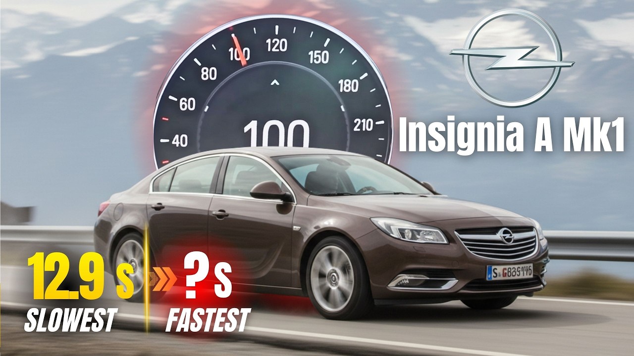 Opel Insignia MK1 0-100 km/h. Acceleration Battle. 1.4 to 2.8 | Which Engine Is The FASTEST?
