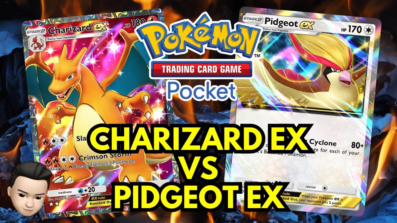⚔️ Pokemon TCG Pocket - Charizard EX VS Pidgeot EX #pokemon #pokemontcgpocket #pokemontcg