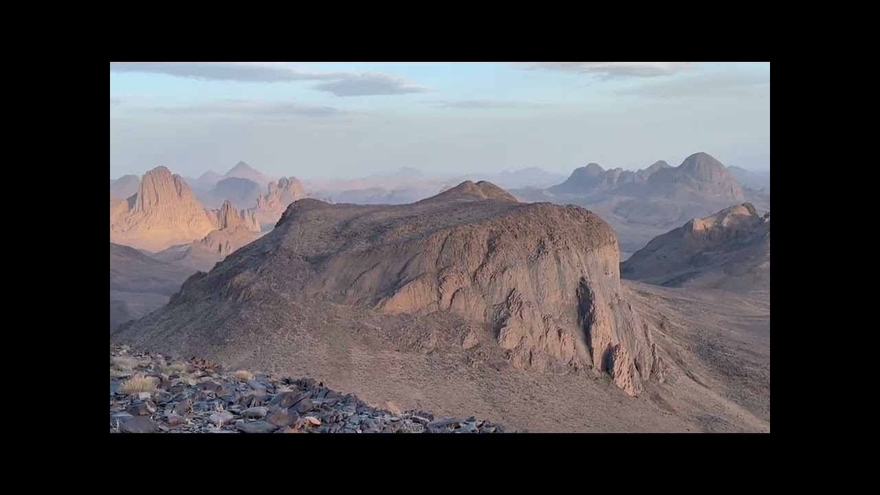 The wonderful Hoggar mountains in Algerian Sahara