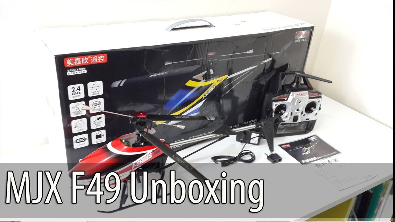 MJX F49 RC Helicopter Unboxing