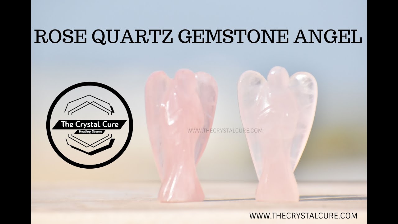 Rose Quartz Gemstone Angel by THE CRYSTAL CURE