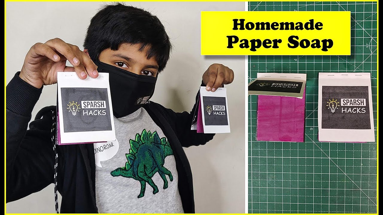 How to make Paper Soap Strip at home? घर पे बनाओ पेपर सोप - it REALLY WORKS!| Wash Hands STAY SAFE