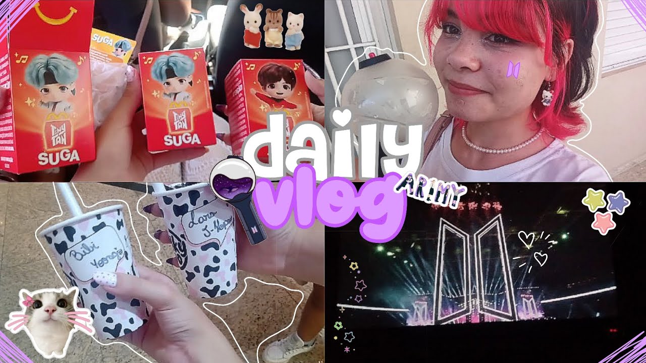💜 VLOG: fui assistir o BTS MOVIE WEEKS no cinema!! | grwm, comprinhas & +