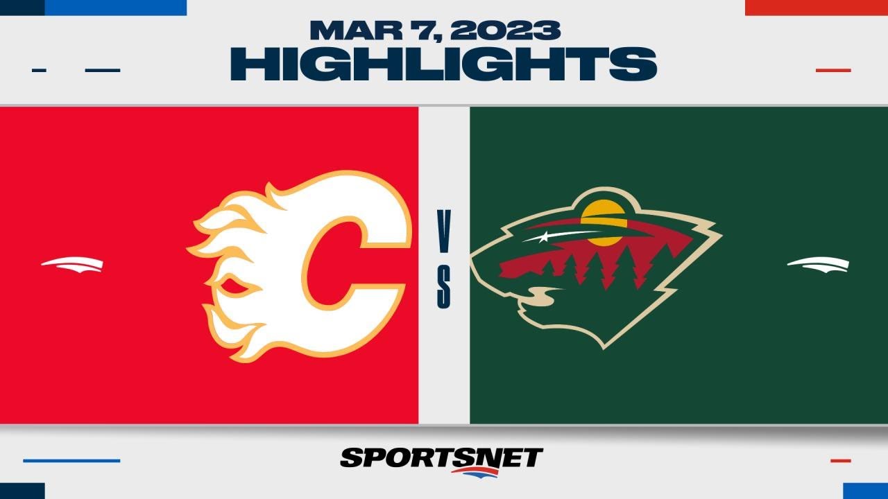 NHL Highlights | Flames vs. Wild - March 7, 2023