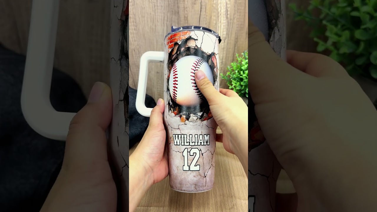 Personalized tumbler keeps drinks cold for sporty men #gifts #giftideas #summer #giftformen