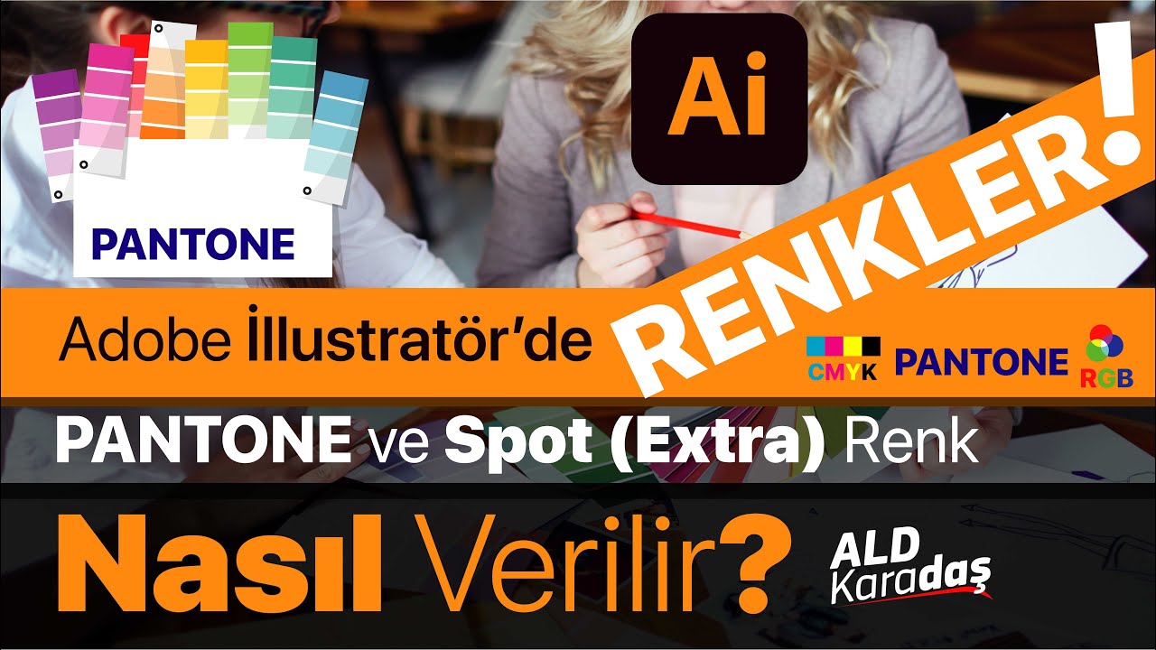 Adobe illustrator'de RENKLER CMYK - Pantone Spot Extra Renk Nasıl Verilir?