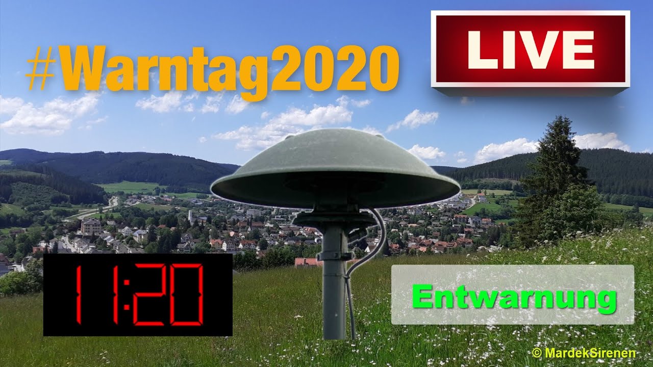 🚨🔊 [LIVE] Bundesweiter Warntag 2020 | Sirenenalarm - Entwarnung