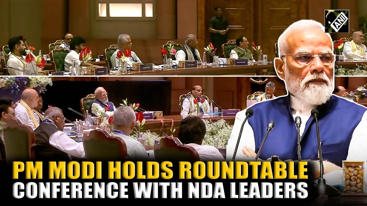 PM Modi holds roundtable conference with NDA leaders and chief ministers on 12 years in office