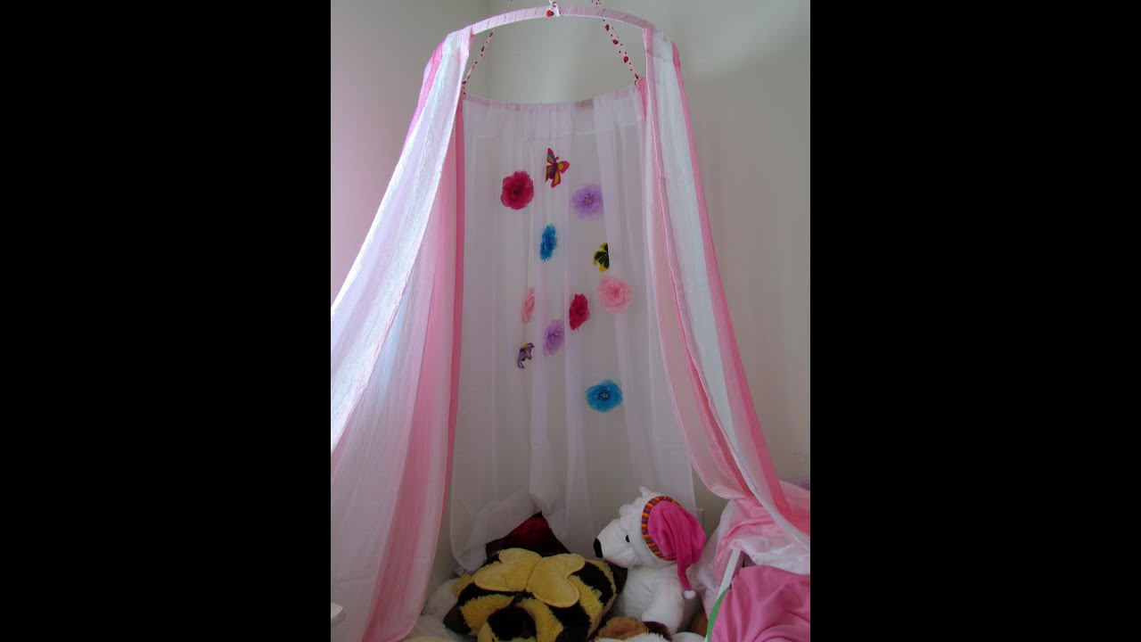How to make a Canopy Tent Craft DIY No Sew Kid's Canopy Play Tent