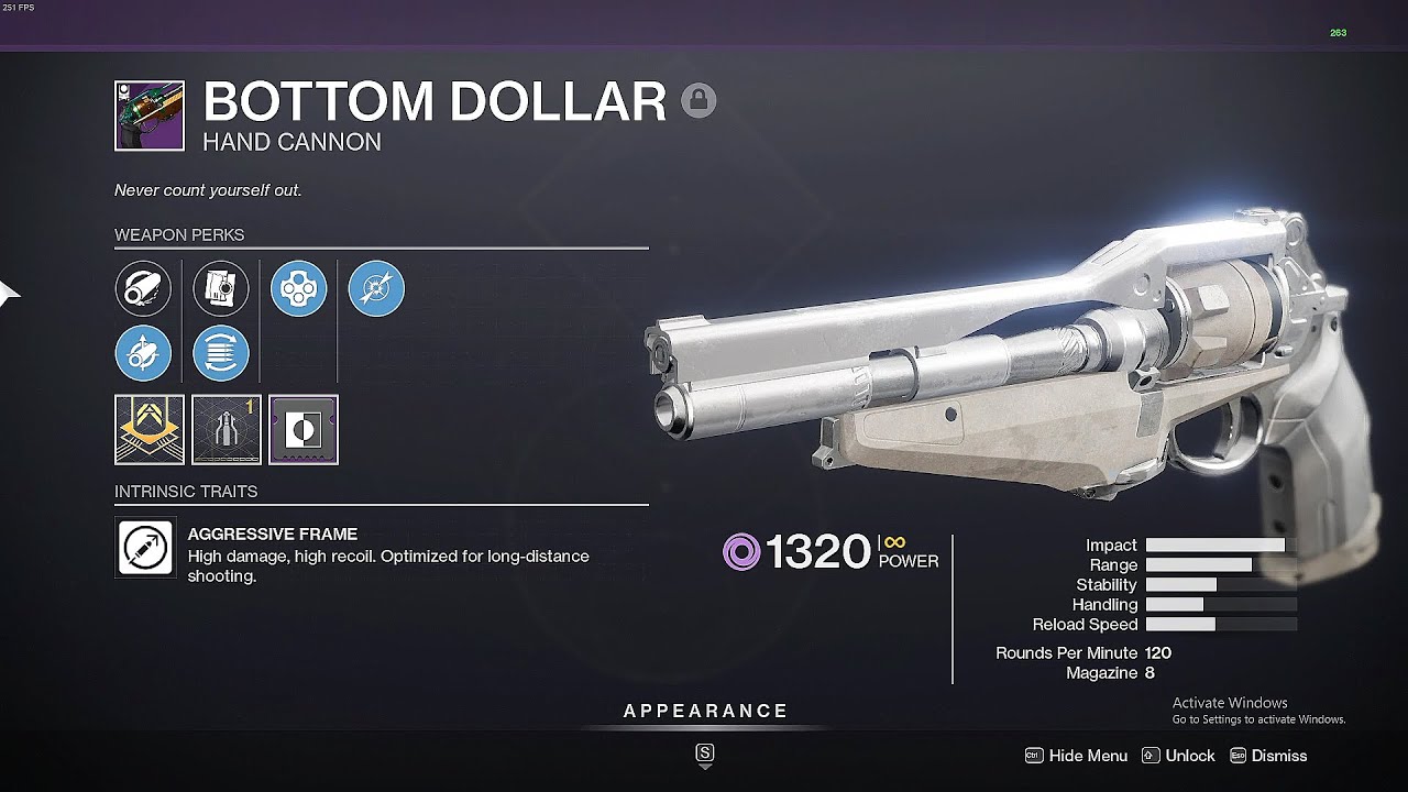 I Can't Sleep On 120 Hand Cannons Anymore Because Of THIS! | Destiny 2 | Bottom Dollar