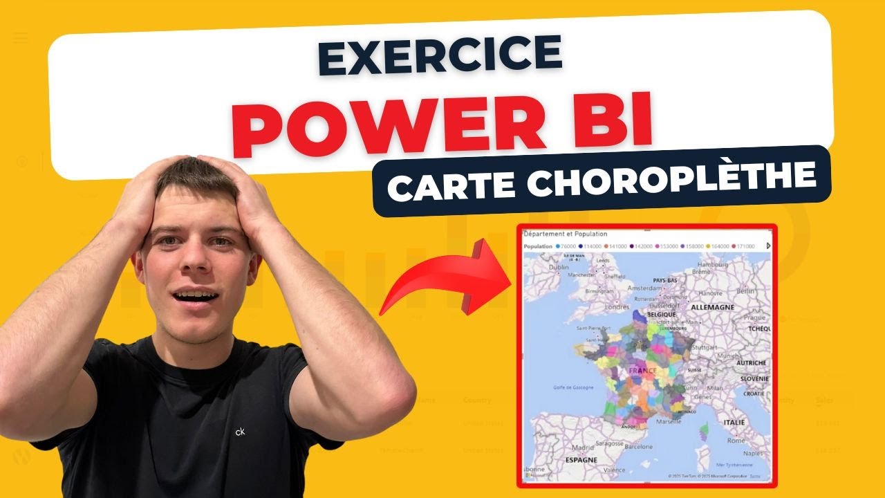 EXERCICE Power BI : intégrer une carte choroplèthe ! 📚