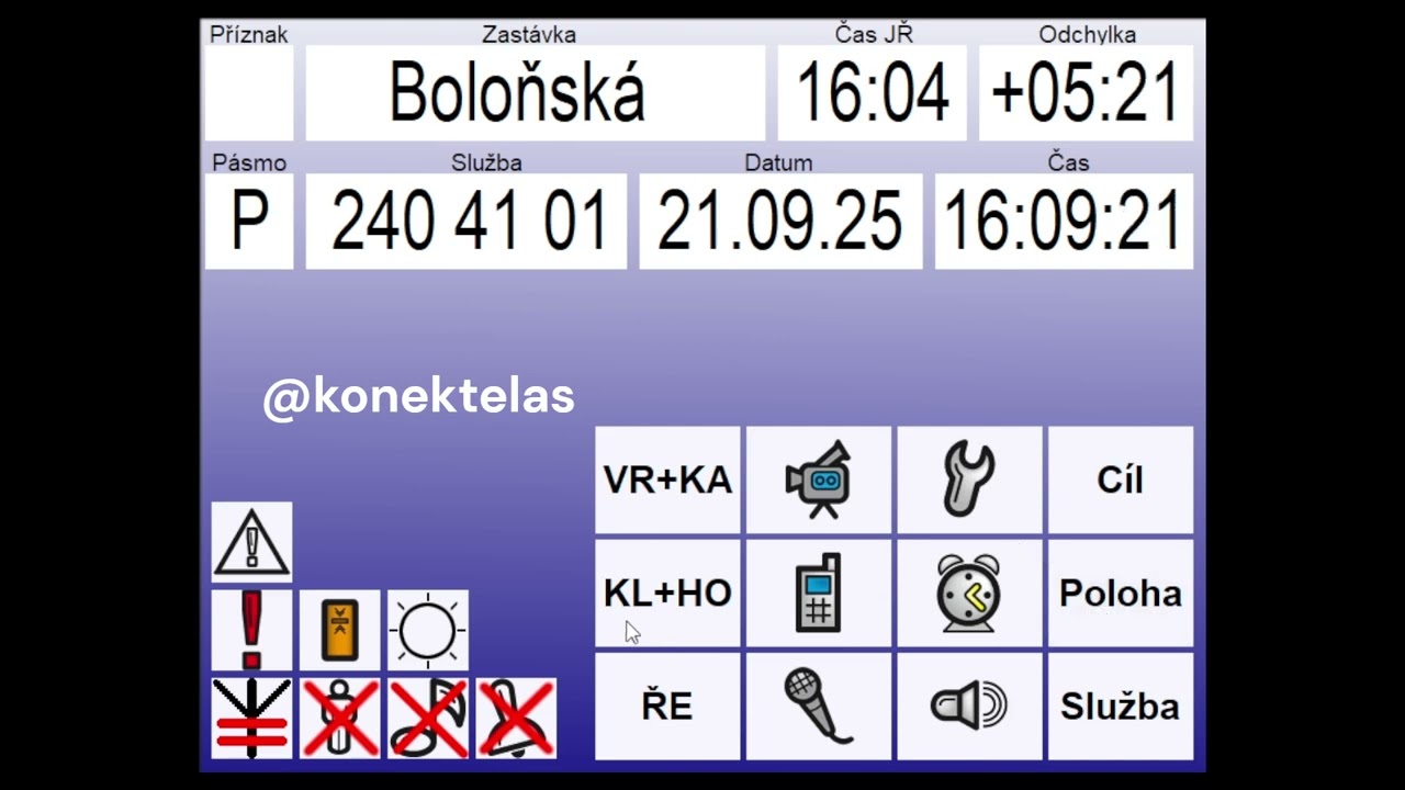 Hlášení linky 240 (Černý Most - Háje)