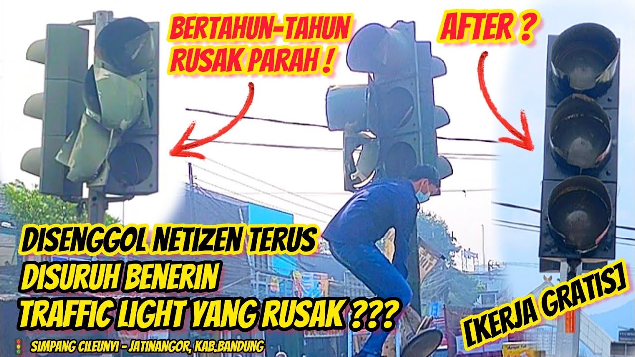 DISENGGOL NETIJEN, DISURUH BENERIN TRAFFIC LIGHT RUSAK? || SIMPANG CILEUNYI - JATINANGOR, BANDUNG