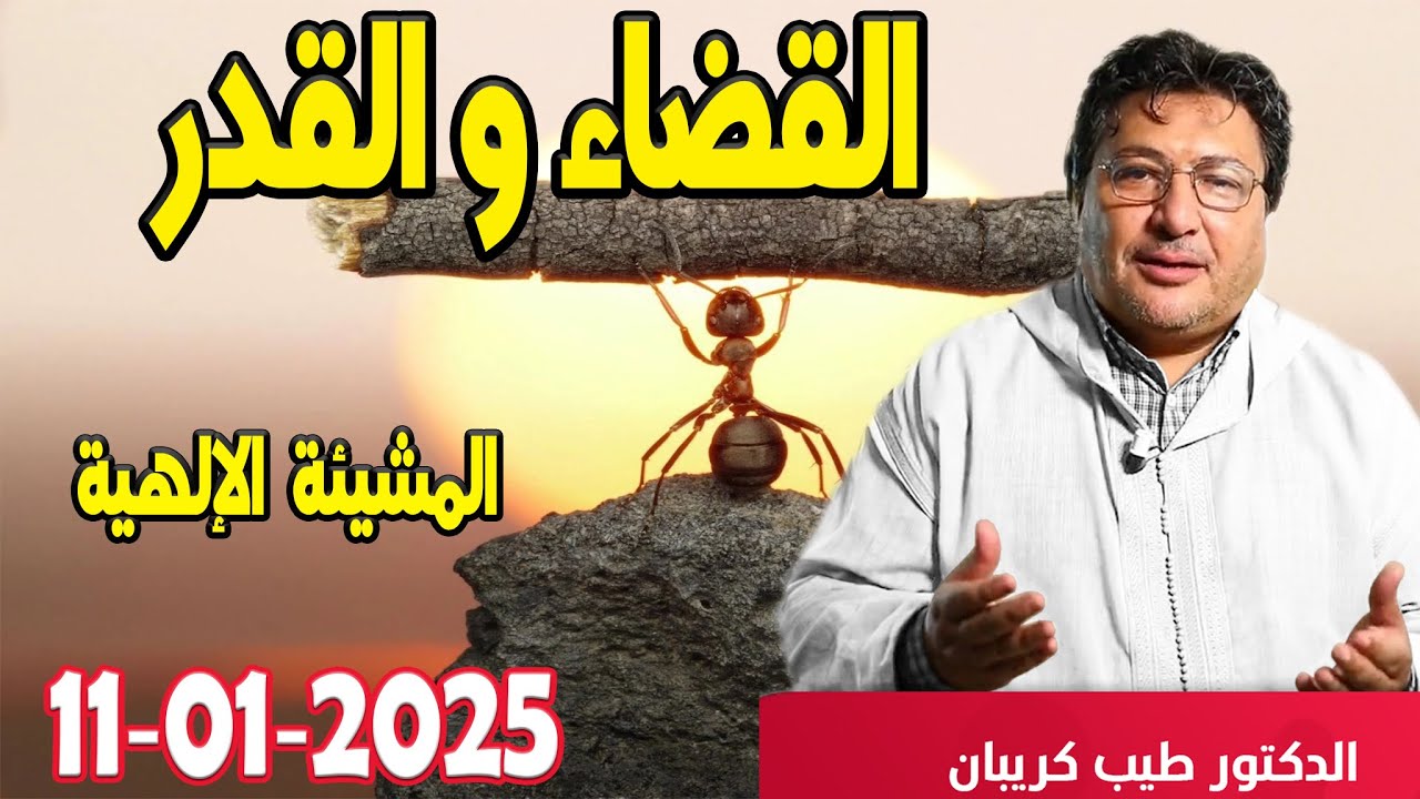 القضاء والقدر من حيث المشيئة الإلهية كلام طيب مع الدكتور الطيب كريبان 2025-01-11