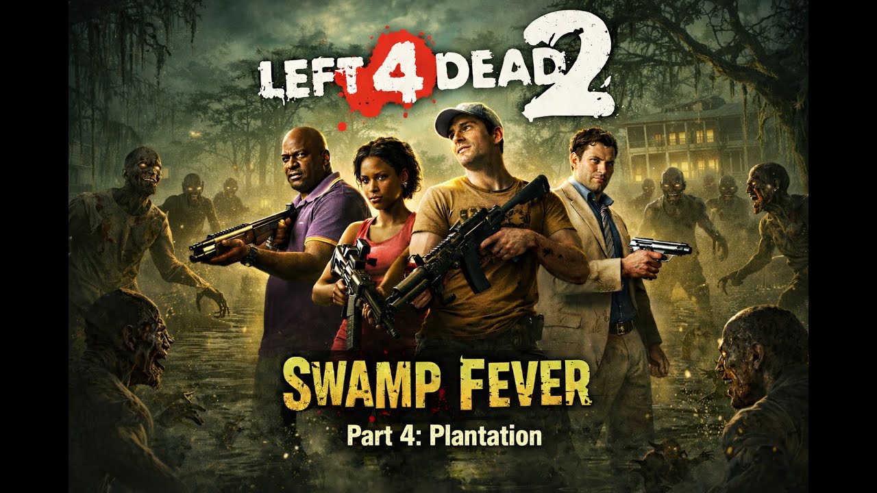 Left 4 Dead 2:  Swamp Fever Campaign-Part 4: Plantation