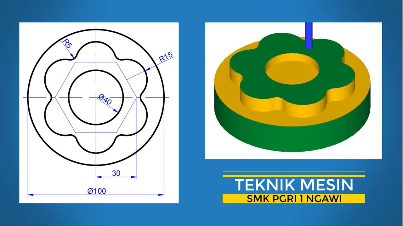 LATIHAN MASTERCAM X4 MILL #08