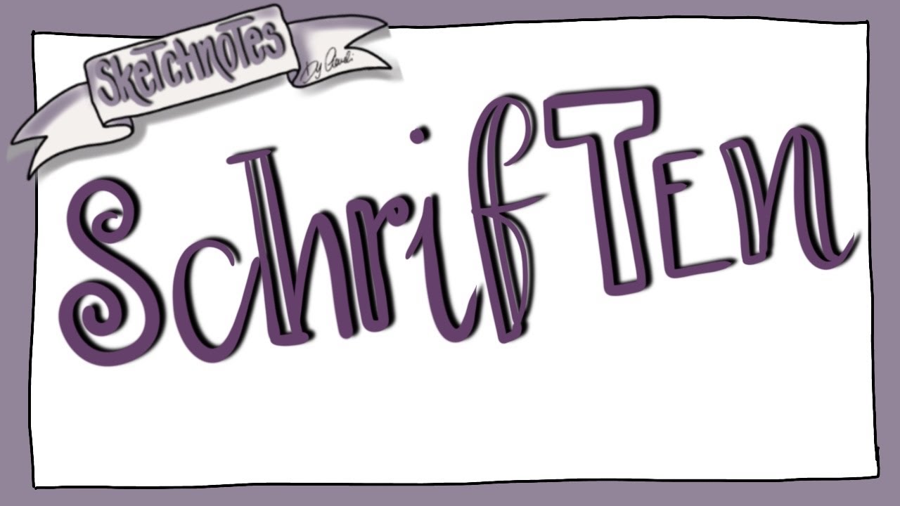 Sketchnotes- Schriften