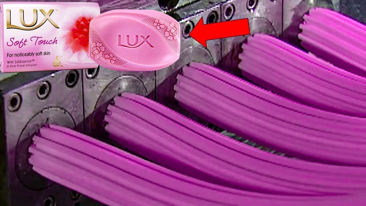 &Eacute; assim que o sabonete Lux &eacute; produzido na f&aacute;brica, na moderna planta de processamento de alimentos.