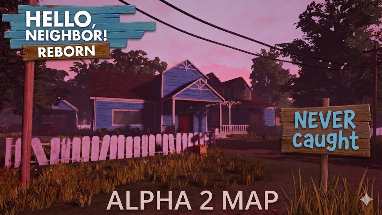 BEATING ALPHA 2 MAP - Hello, Neighbor! Reborn (Update Rewritten) (Without getting caught)